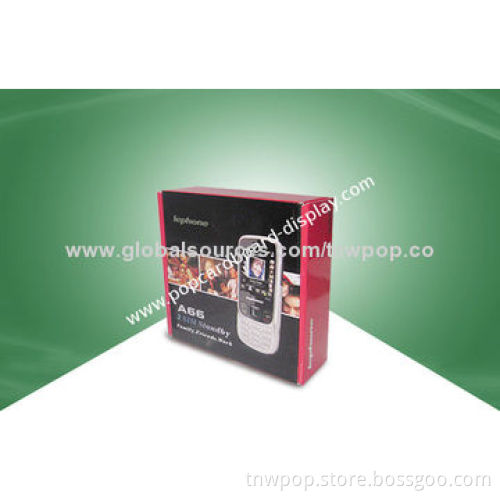 POP carton boxes, suitable for cell phones, eco-friendly, eye-catching,customized size and design